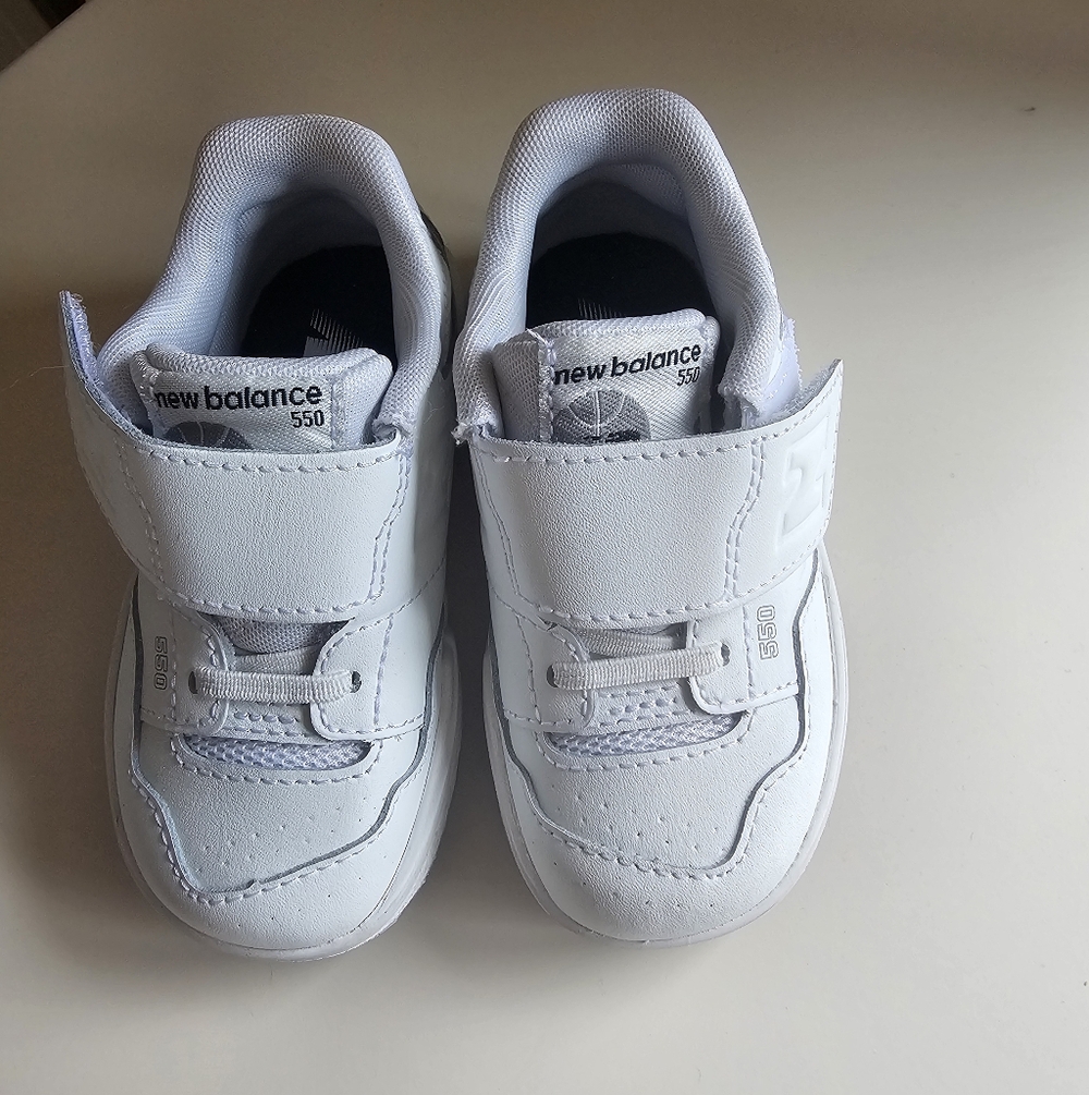 New Balance 550 Toddler White Sneakers